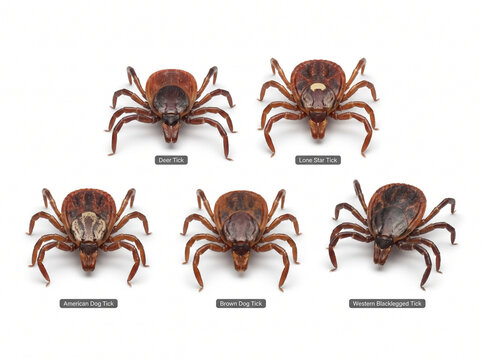 Popular tick species. 