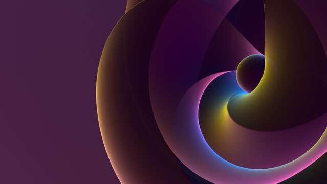 Orb and radiant light streaks.