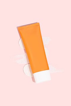 Orange Skincare Bottle
