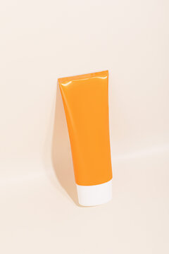 Orange Skincare Product Leaning