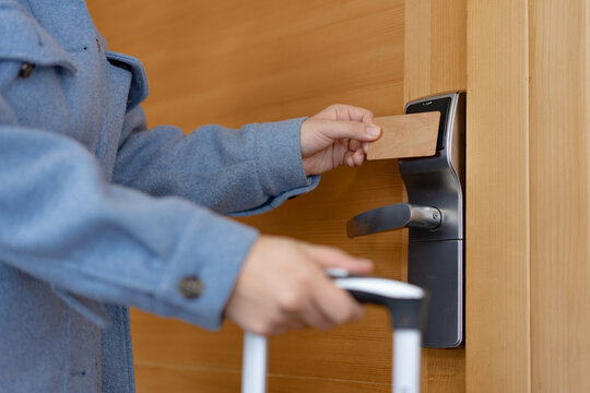 Unlocking hotel door