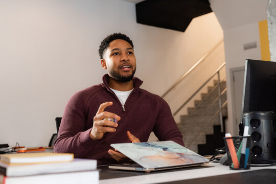 Man talking at office 