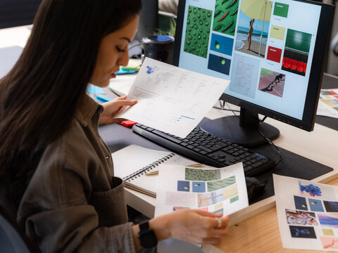 Designer working at office 