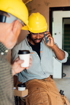 Construction Workers on Break