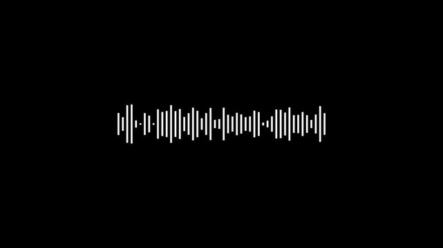 Sound wave pattern on black background audio visualizer waveform animation music audio waveform music waveform