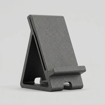 Modern portable electronic device stand on neutral background with clean minimal style
