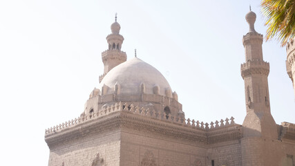 Fototapeta premium The Sultan Hassan Mosque and Madrasa, Cairo, Egypt — a world-renowned masterpiece of Islamic and Mamluk architecture. 28.4.2020