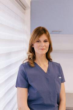 Portrait of a doctor in her office