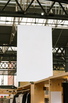 Blank Sign in Food Market