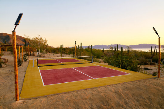 Pickleball Court in the nature