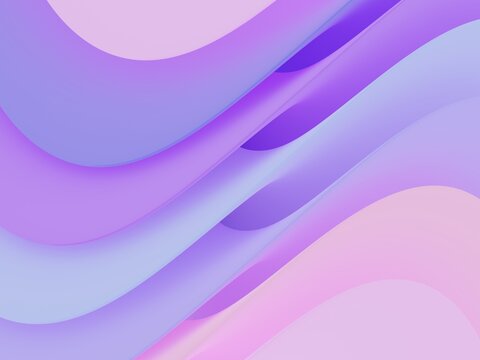 Colorful Waves Create a Smooth Design Pattern in Pastel Shades