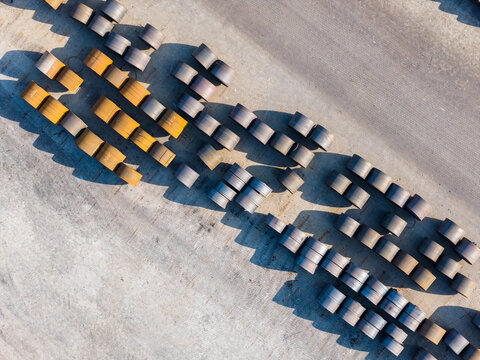 Steel coils industrial storage