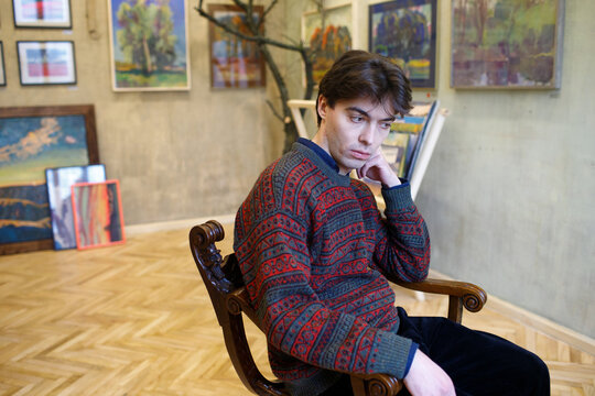 a portrait of a man