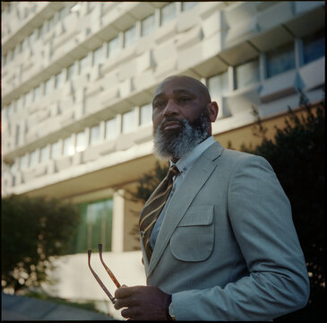 Man in Light Suit Portrait