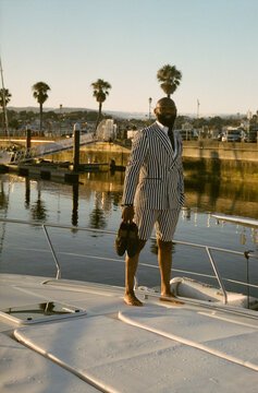 Barefoot on Yacht Deck
