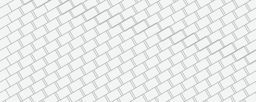 Herringbone floor. Seamless tile pattern. Herring bone texture. Linear cladding surface. Ceramic zigzag print. Paving banner. Scandinavian subway panel. Classic tessellation grid. Vector illustration