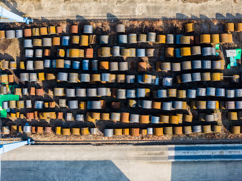 Steel coils industrial storage