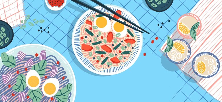Asian Noodles with Eggs