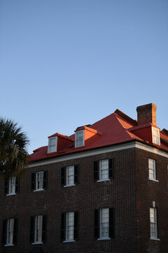 Classic House With A Red Roof