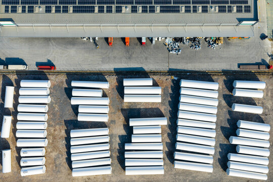 Wind turbine components storage