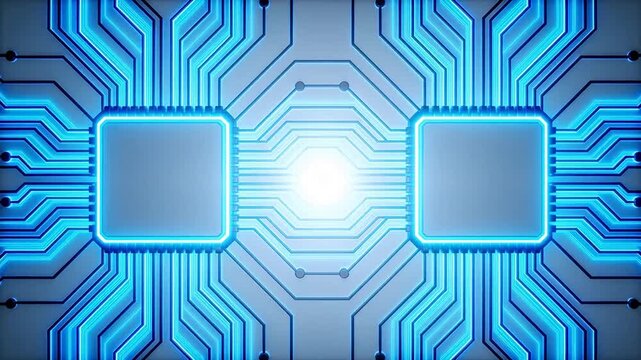 Circuit Board with Two Chips