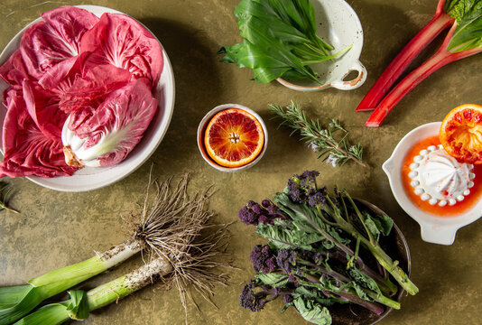 Fresh early spring produce