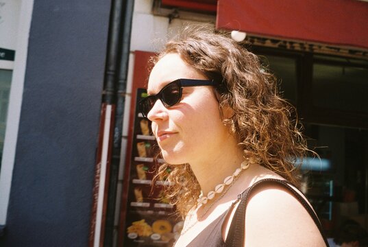 Sunlit Summer Portrait on 35mm Film
