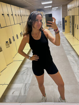 Gym Locker Room Selfie