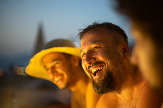Joyful Sunset Moments