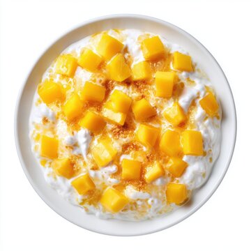 salad Japanese dessert isolated on a white background