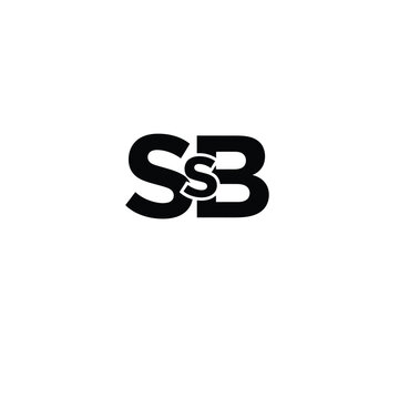Bold black sb monogram with intertwined s and b letters on white background, keywords: sb