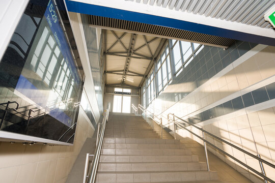 Stairs Leading to the Entrance Of Train Station 
