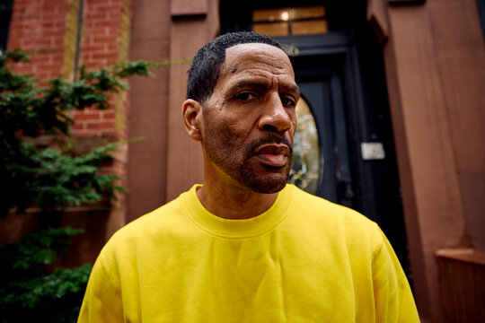Portrait of a man in Brooklyn