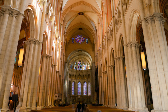 inside The Cath&eacute;drale Saint-Jean-Baptiste de Lyon, France