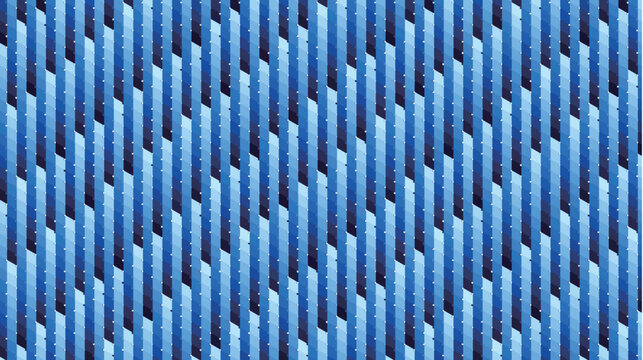 Geometric Blue Stripe Pattern Abstract Design