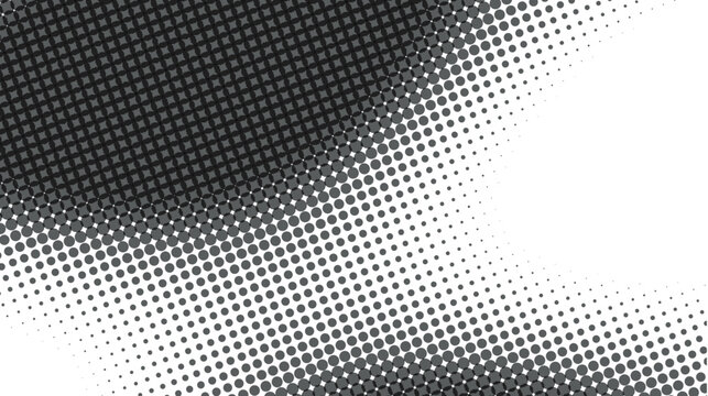 Abstract Monochrome Halftone Dot Pattern Background Design
