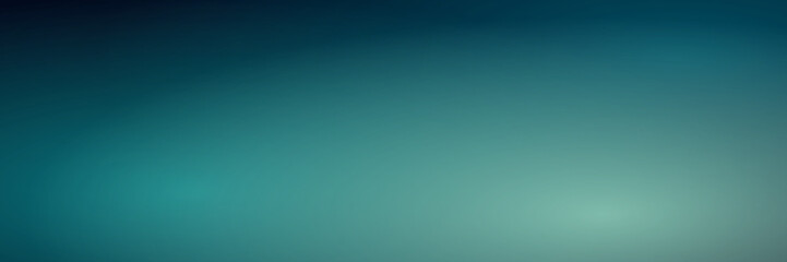 Aurora borealis northern lights abstract gradient banner with cold teal turquoise and deep blue blurry colors for tech backdrop vector © Arina