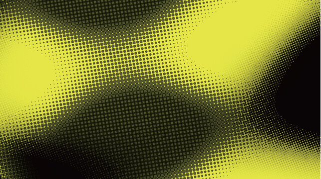 Abstract Yellow Halftone Texture Background Design