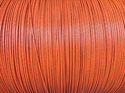 Electrical Cable Coil Spool with  Orange Wiring