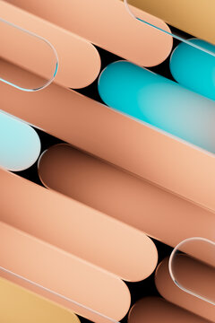 Abstract Rounded Gradient Pattern Seamless Background 