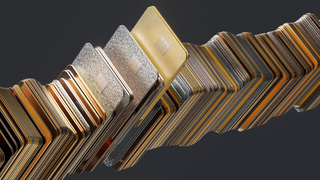 Digital Banking Cards and Fintech Payment Technology Concept