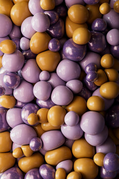 Abstract Pastel Sphere and Pebble Pattern