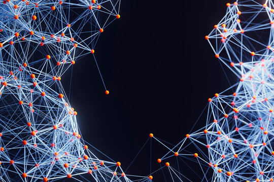 Abstract Digital Network Frame Background