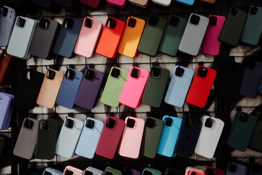 phone cases on display