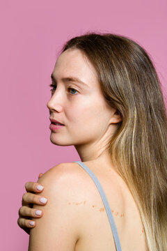 Woman Posing In Profile