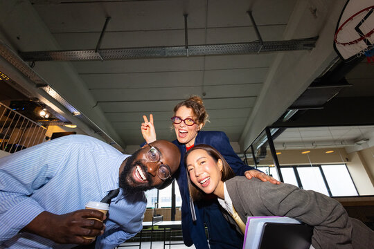 Cheerful business team