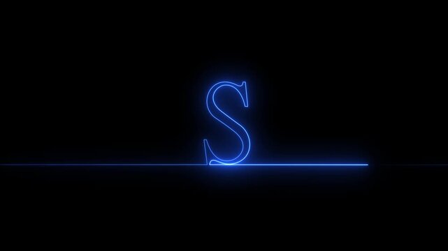 Abstract 3d illustration of a glowing neon sign featuring a burning fiery dollar symbol and Blue flame icon on a black background for a hot business money ..