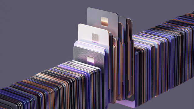 Digital Banking Cards and Fintech Payment Infrastructure Concept
