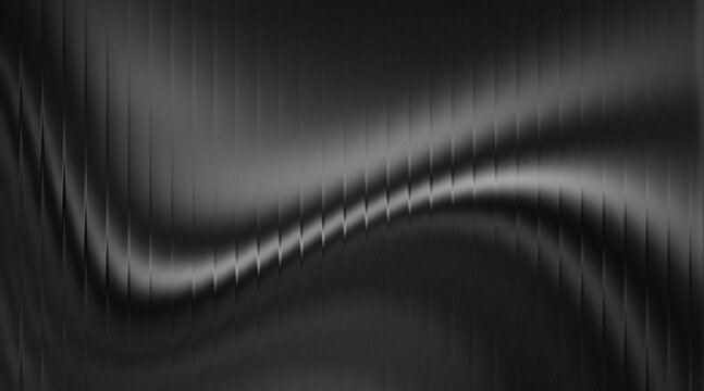 Abstract black and white smooth gradient ribbed glass backgrounds.