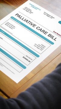 A Stressed Adult Looks at a Palliative Care Bill - Vertical